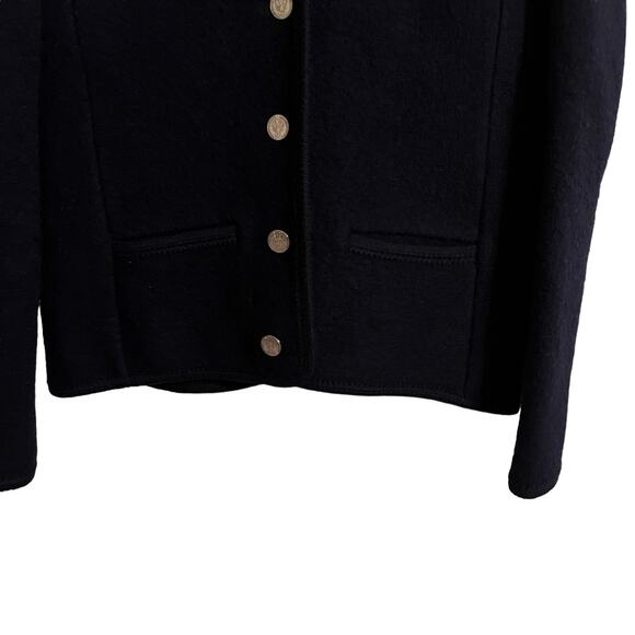 Steinbock Austria Sport Wool Jacket Coat Vintage Navy Blue Women's Size 40 / M - Picture 3 of 6